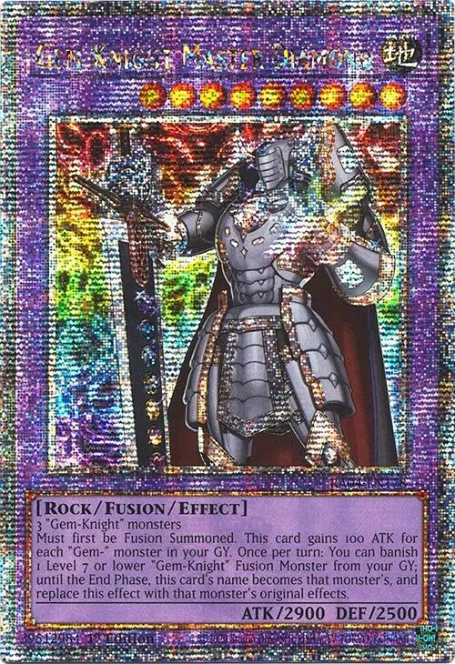 Gem-Knight Master Diamond [Ra04-En178] Quarter Century Secret Rare 1