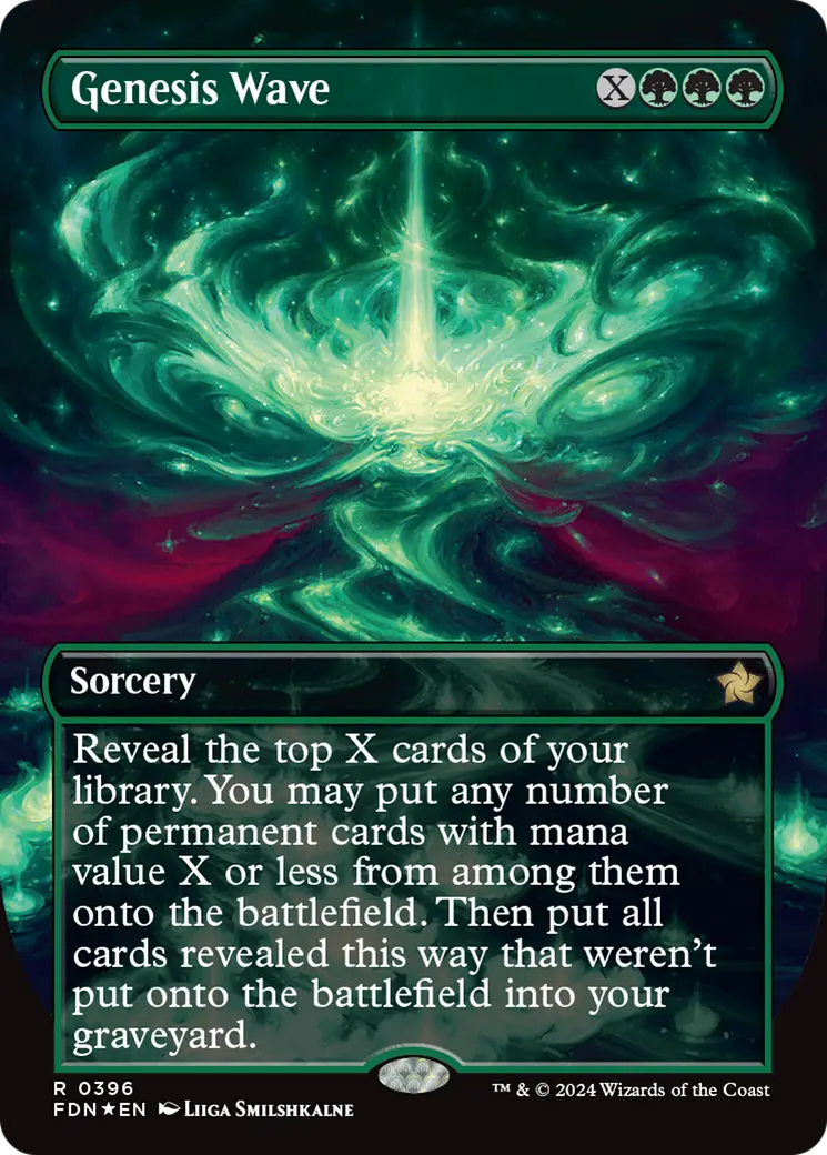 Genesis Wave (Borderless) (Mana Foil) [Foundations] 1