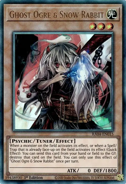 Ghost Ogre & Snow Rabbit [Ra04-En015] Prismatic Ultimate Rare 1