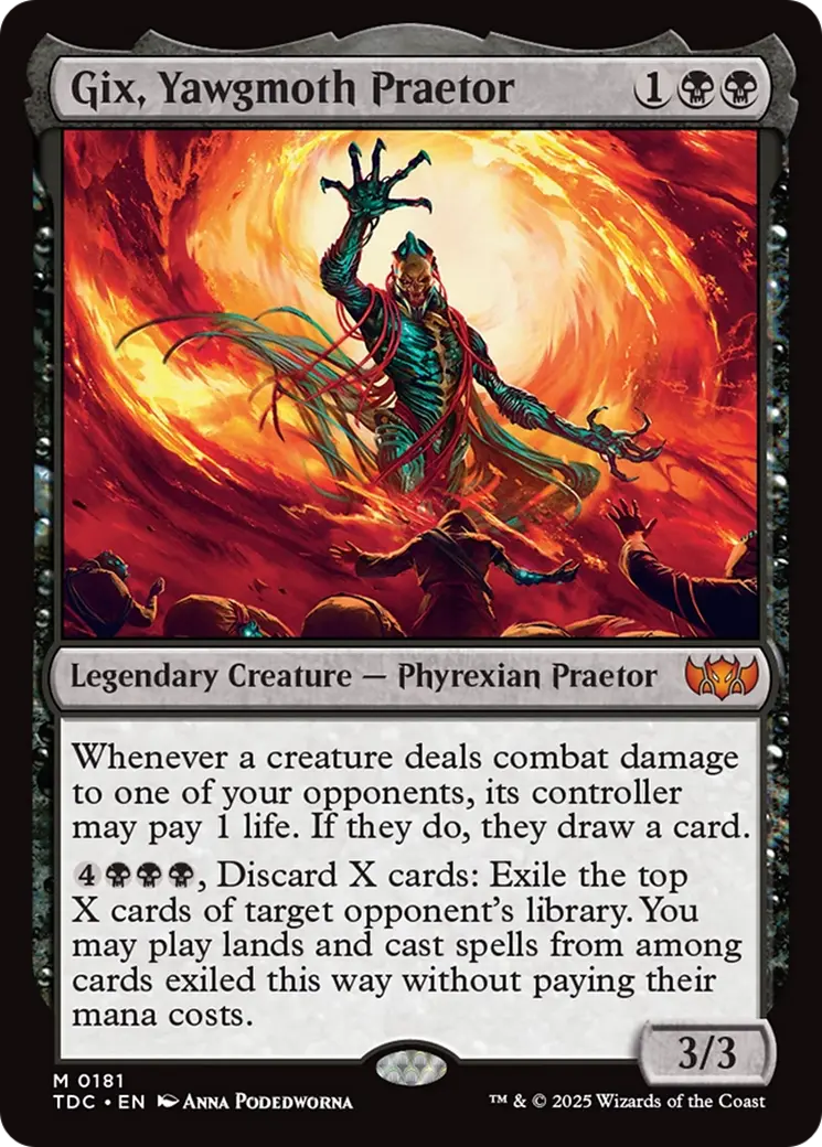 Gix, Yawgmoth Praetor [Tarkir: Dragonstorm Commander] 1