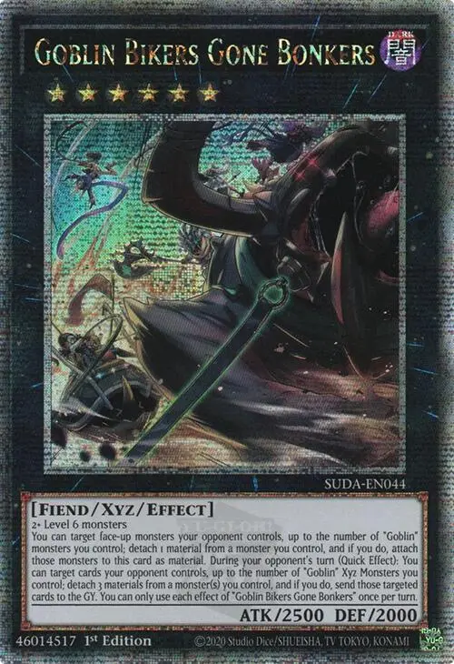 Goblin Bikers Gone Bonkers (Quarter Century Secret Rare) [Suda-En044] Quarter Century Secret Rare 1