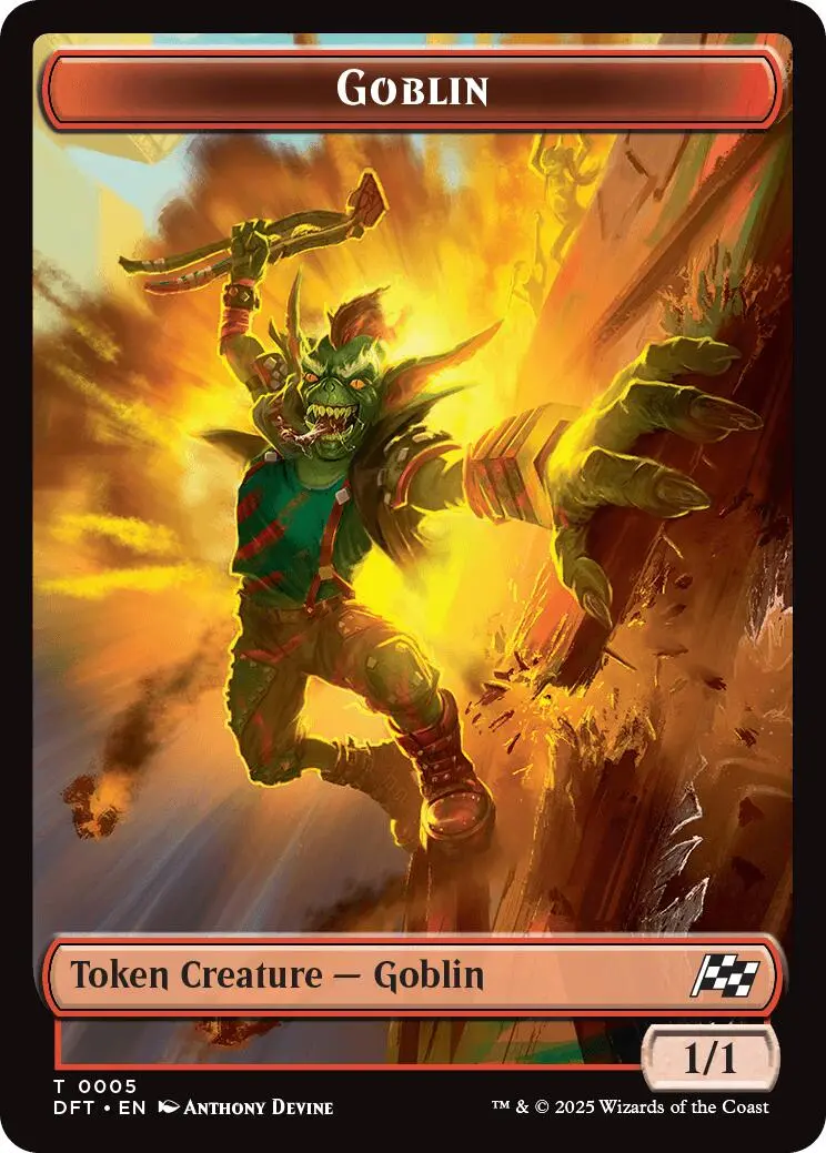 Goblin // Thopter (0010) Double-Sided Token [Aetherdrift Tokens] 1