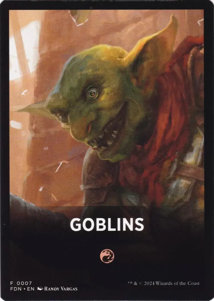 Goblins Theme Card [Foundations Tokens] 1