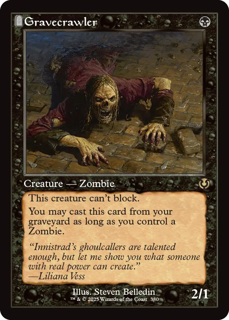 Gravecrawler (Retro Frame) [Innistrad Remastered] 1
