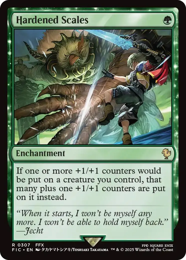 Hardened Scales (Surge Foil) [Final Fantasy Commander] 1