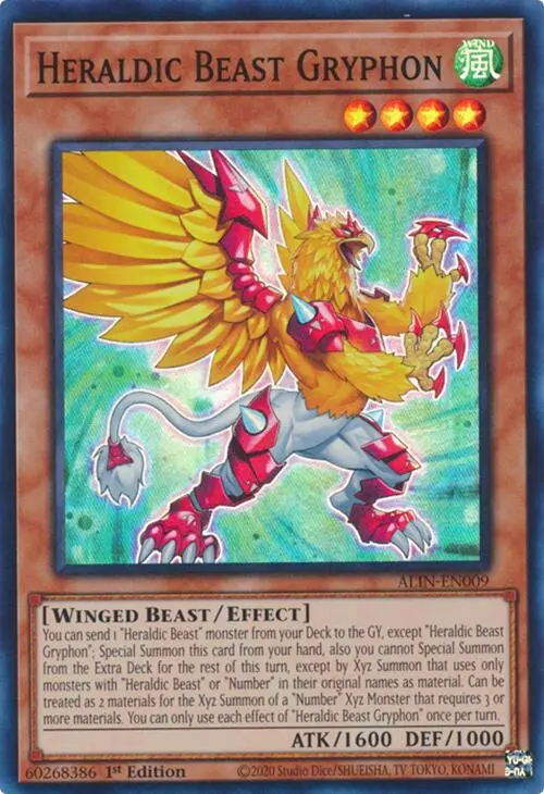 Heraldic Beast Gryphon [Alin-En009] Super Rare 1