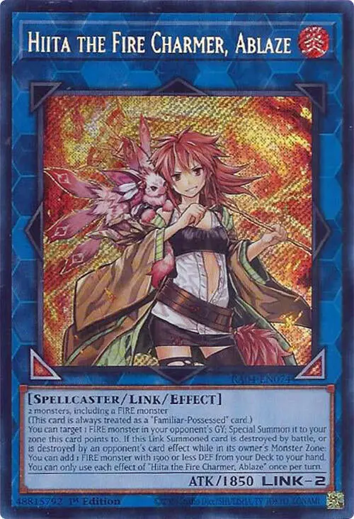 Hiita The Fire Charmer, Ablaze [Ra04-En074] Secret Rare 1