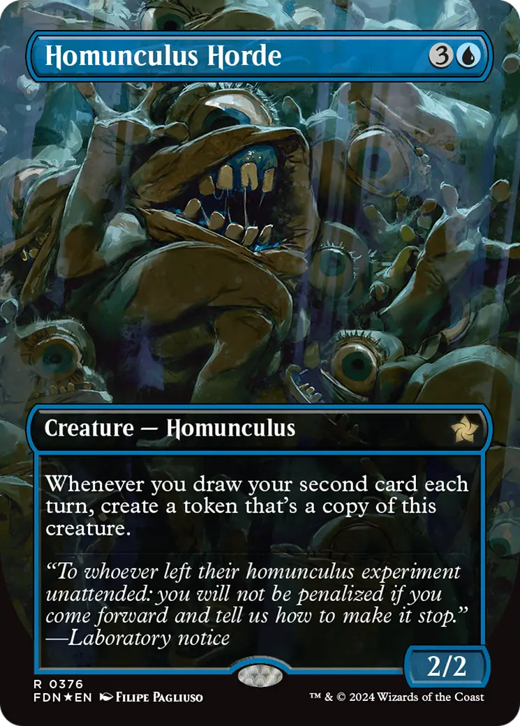 Homunculus Horde (Borderless) (Mana Foil) [Foundations] 1
