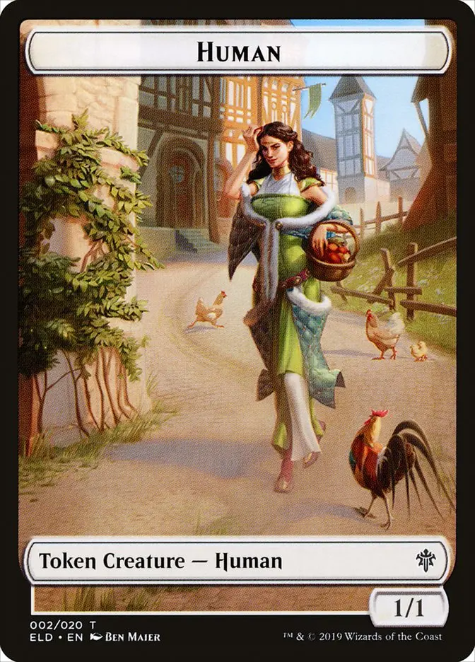 Human // Clue Double-Sided Token [Pioneer Challenger Decks 2022] 1