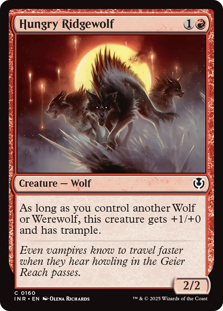 Hungry Ridgewolf [Innistrad Remastered] 1