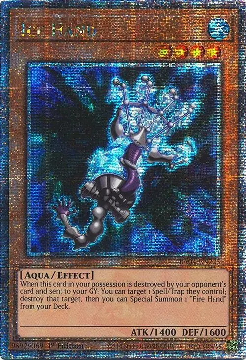 Ice Hand [Ra04-En225] Quarter Century Secret Rare 1
