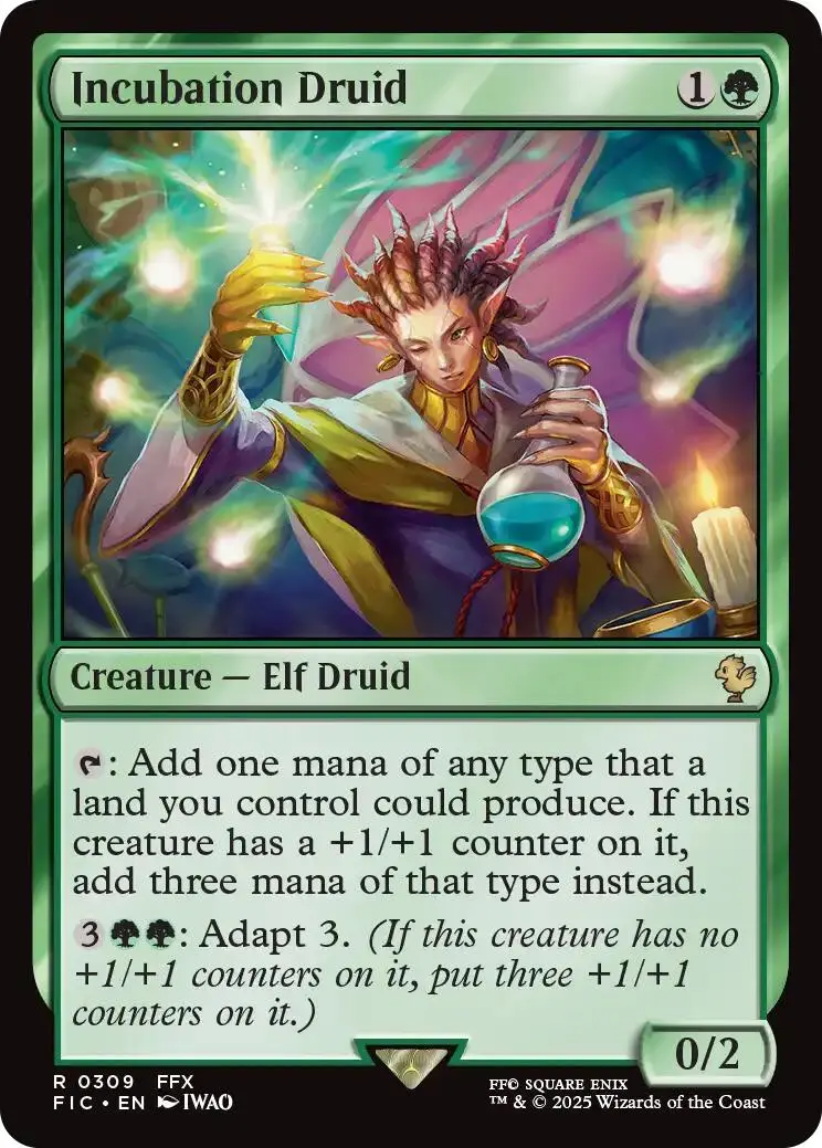 Incubation Druid (Surge Foil) [Final Fantasy Commander] 1