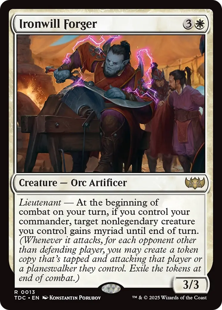 Ironwill Forger [Tarkir: Dragonstorm Commander] 1