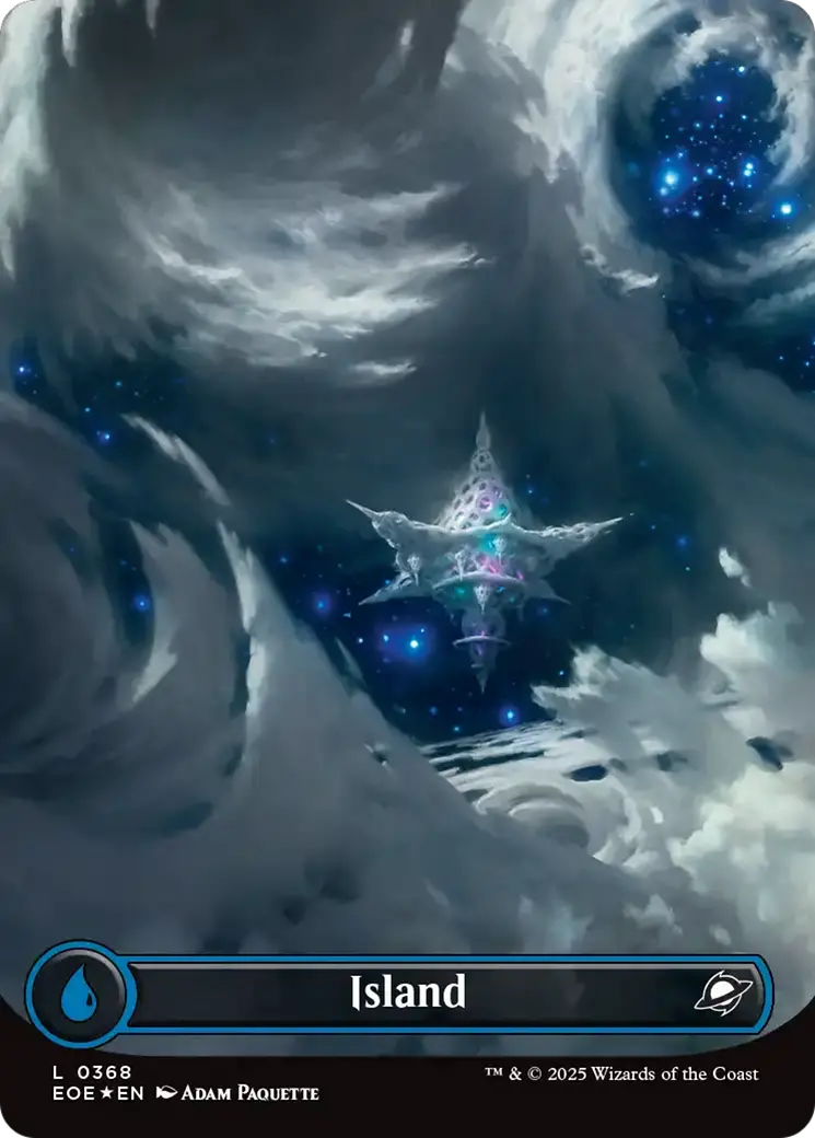 Island (0368) (Borderless) (Galaxy Foil) [Edge Of Eternities] 1