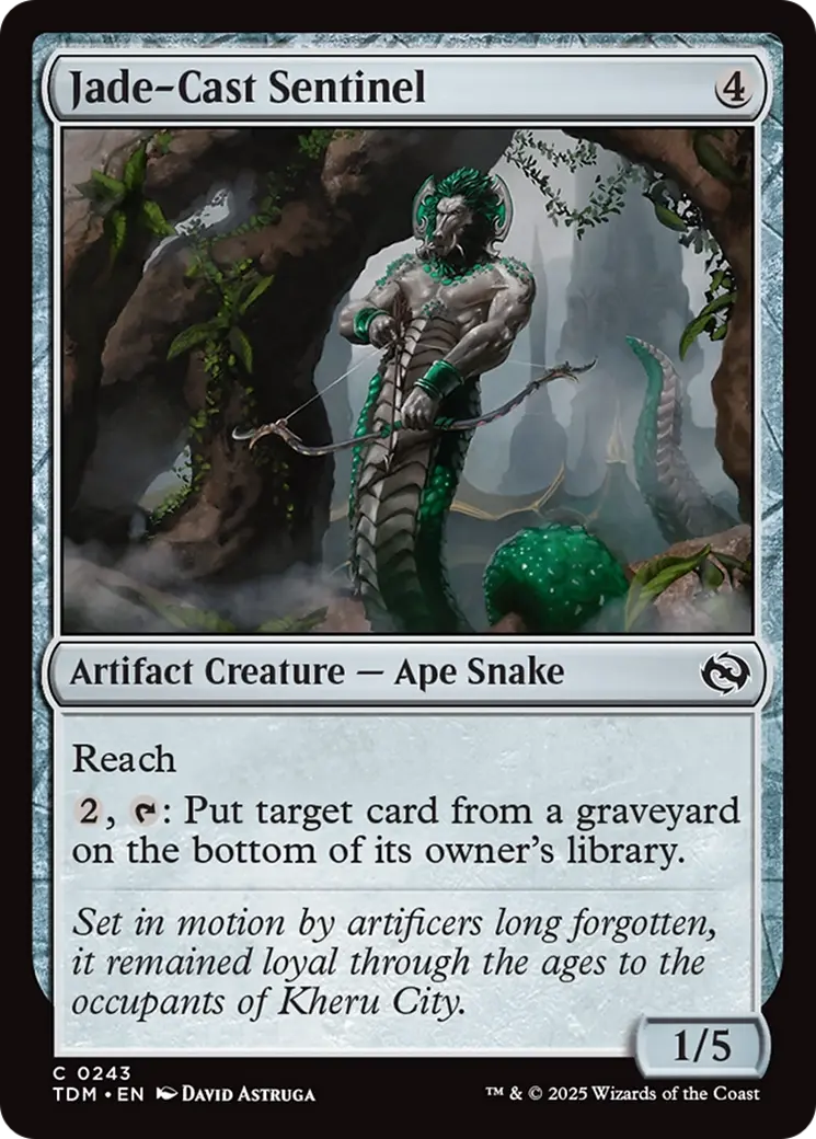 Jade-Cast Sentinel [Tarkir: Dragonstorm] 1