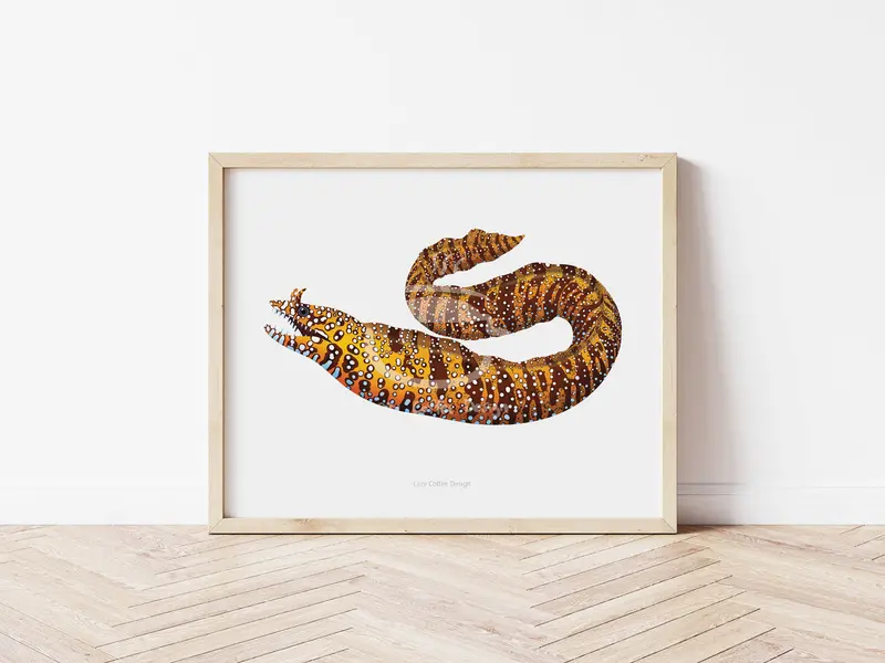 Japanese Dragon Eel Fine Art Print 1