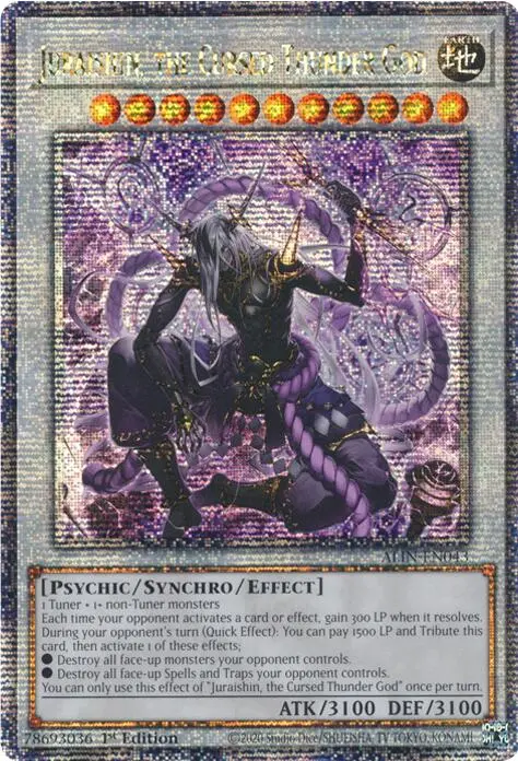 Juraishin, The Cursed Thunder God [Alin-En043] Quarter Century Secret Rare 1