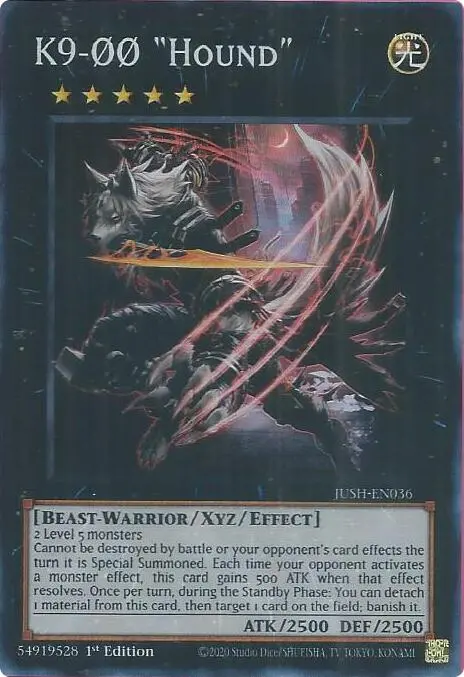 K9-00 "Hound" (Super Rare) [Jush-En036] Super Rare 1