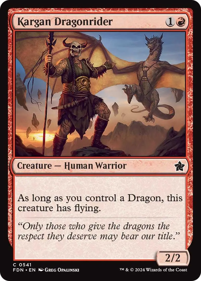 Kargan Dragonrider [Foundations] 1
