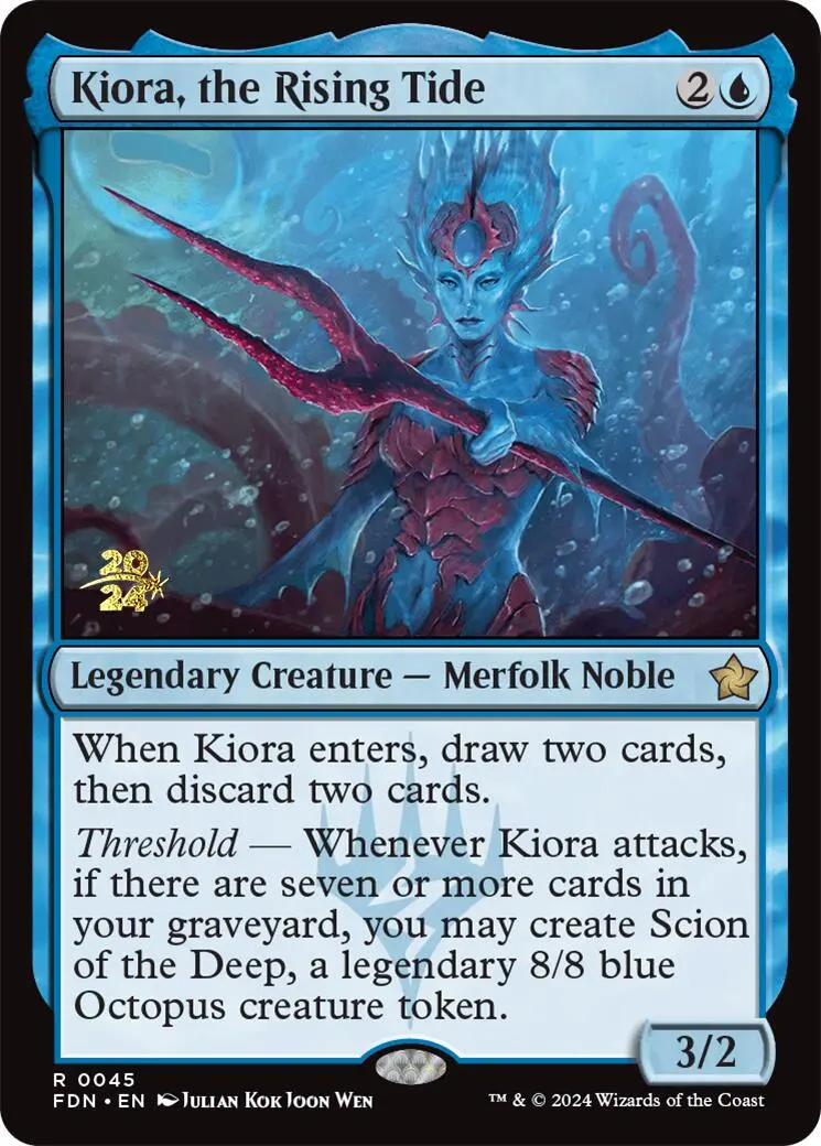 Kiora, The Rising Tide [Foundations Prerelease Promos] 1