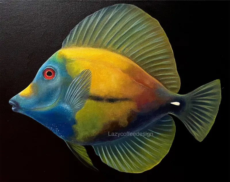 Koi Tang On 12 X 16 ( Non Fluorescent) 1