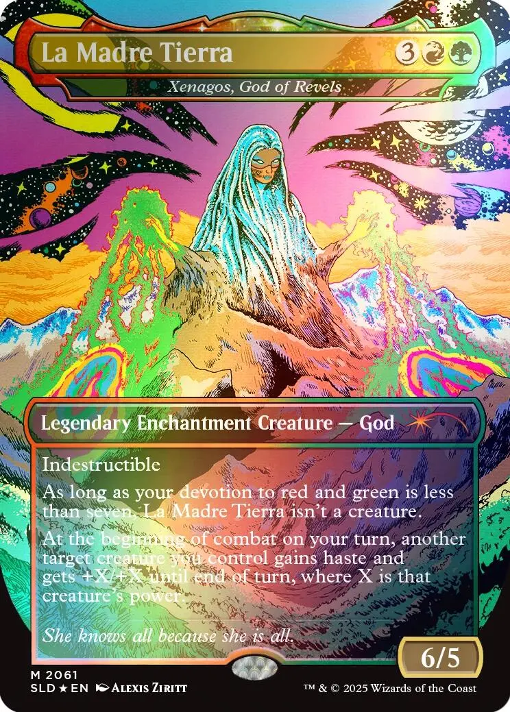 La Madre Tierra - Xenagos, God Of Revels (Rainbow Foil) [Secret Lair Drop Series] 1