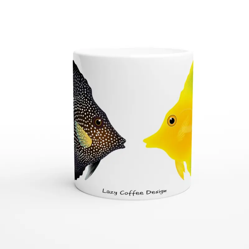 Lazy Tangs White 11Oz Ceramic Mug 1