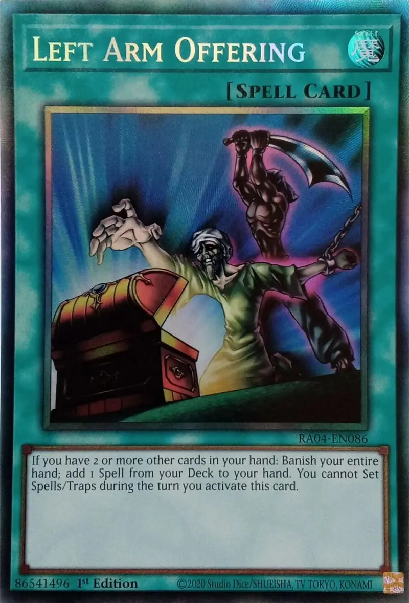 Left Arm Offering [Ra04-En086] Prismatic Collector's Rare 1