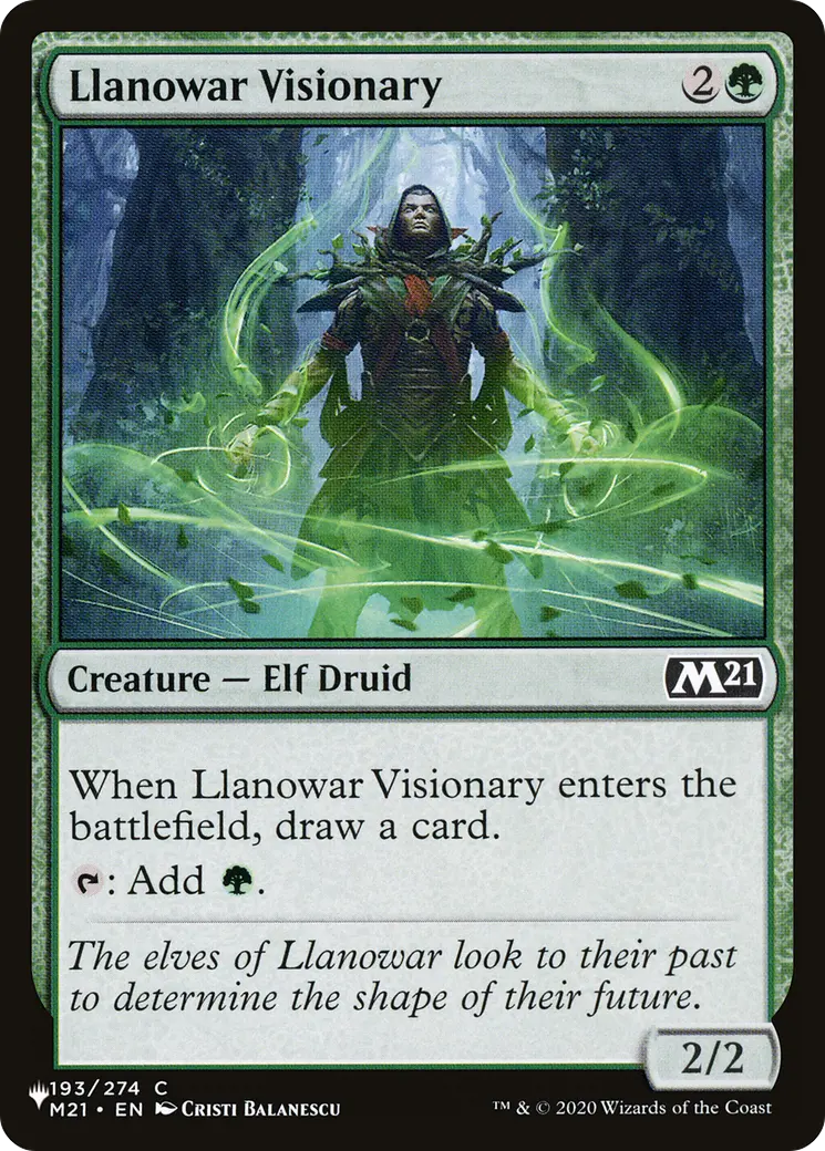 Llanowar Visionary [The List] 1