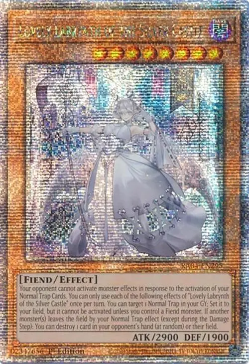 Lovely Labrynth Of The Silver Castle [Ra04-En295] Quarter Century Secret Rare 1