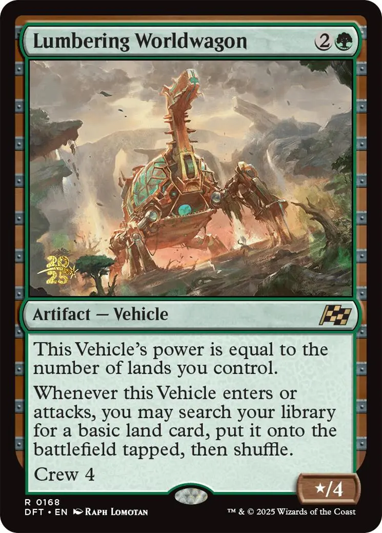 Lumbering Worldwagon [Aetherdrift Prerelease Promos] 1