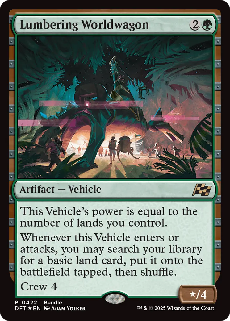 Lumbering Worldwagon (Bundle) [Aetherdrift Promos] 1
