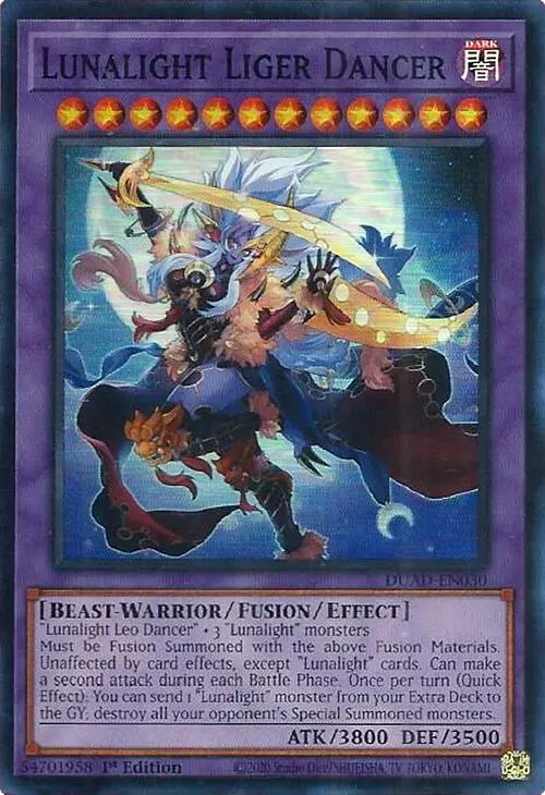 Lunalight Liger Dancer [Duad-En030] Super Rare 1