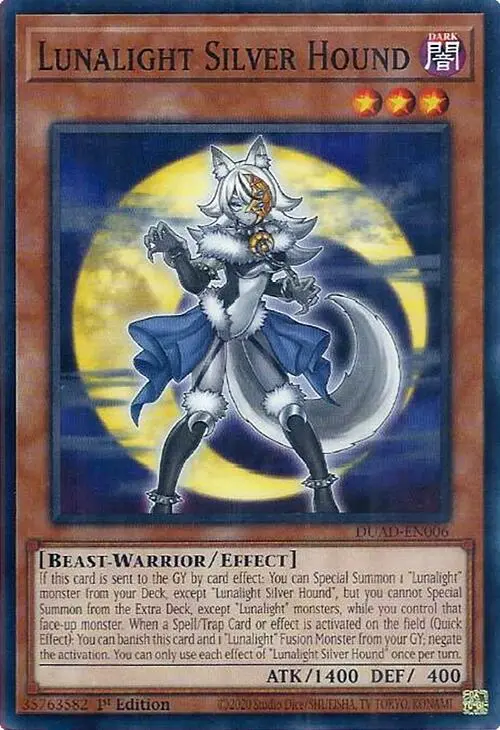 Lunalight Silver Hound [Duad-En006] Common 1