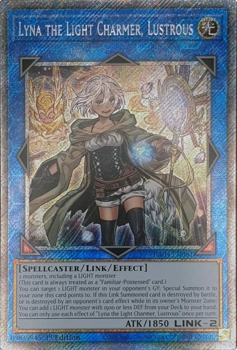 Lyna The Light Charmer, Lustrous [Ra04-En081] Platinum Secret Rare 1