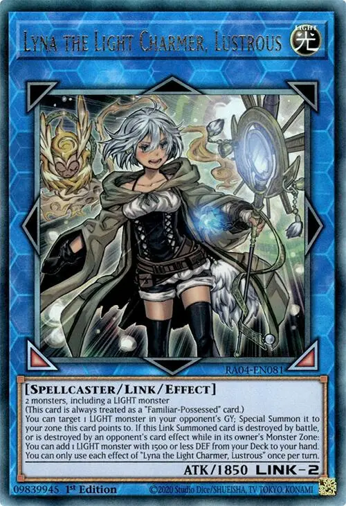 Lyna The Light Charmer, Lustrous [Ra04-En081] Prismatic Ultimate Rare 1