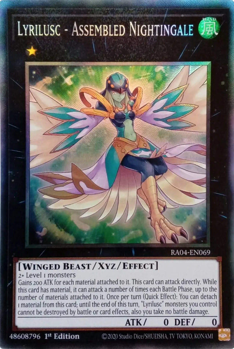 Lyrilusc - Assembled Nightingale [Ra04-En069] Prismatic Collector's Rare 1