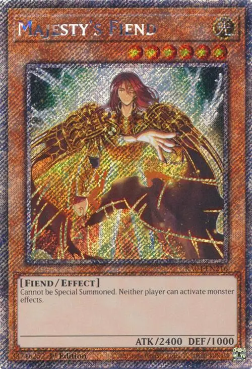 Majesty's Fiend [Ra04-En216] Platinum Secret Rare 1