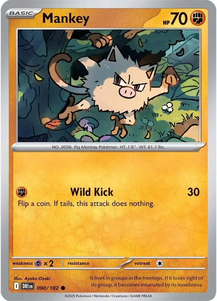 Mankey (090/182) [Scarlet & Violet: Destined Rivals] 1