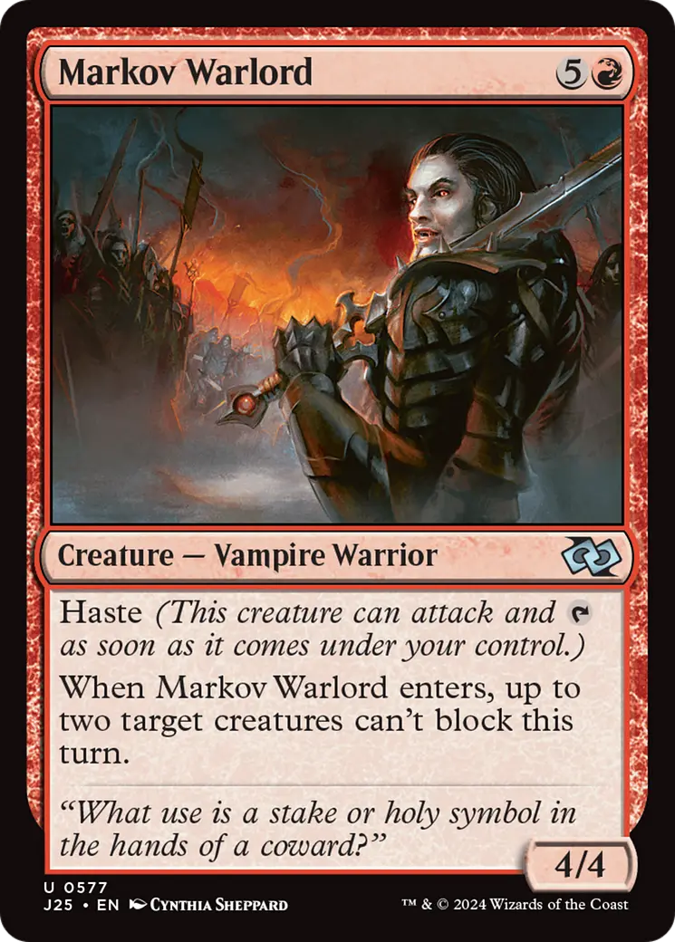 Markov Warlord [Foundations Jumpstart] 1
