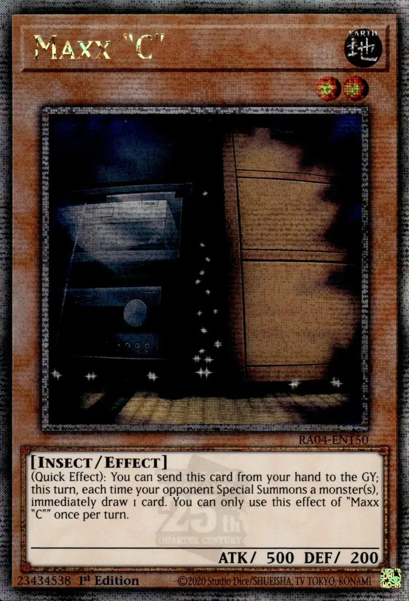Maxx "C" [Ra04-En150] Quarter Century Secret Rare 1