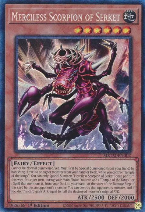Merciless Scorpion Of Serket (Collector's Rare) [Mztm-En002] Ultra Rare 1