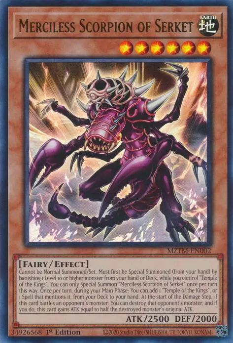 Merciless Scorpion Of Serket [Mztm-En002] Ultra Rare 1