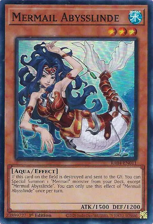Mermail Abysslinde [Ra04-En011] Super Rare 1