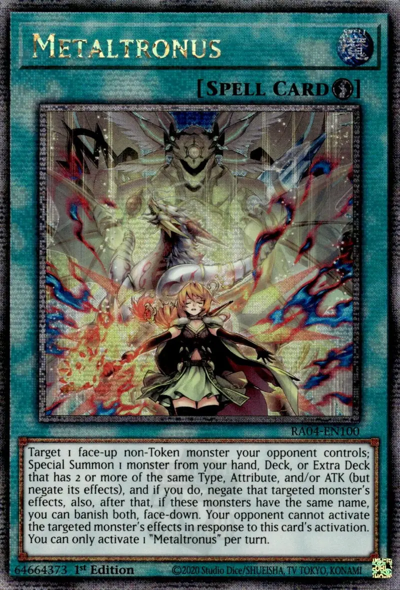 Metaltronus [Ra04-En100] Quarter Century Secret Rare 1