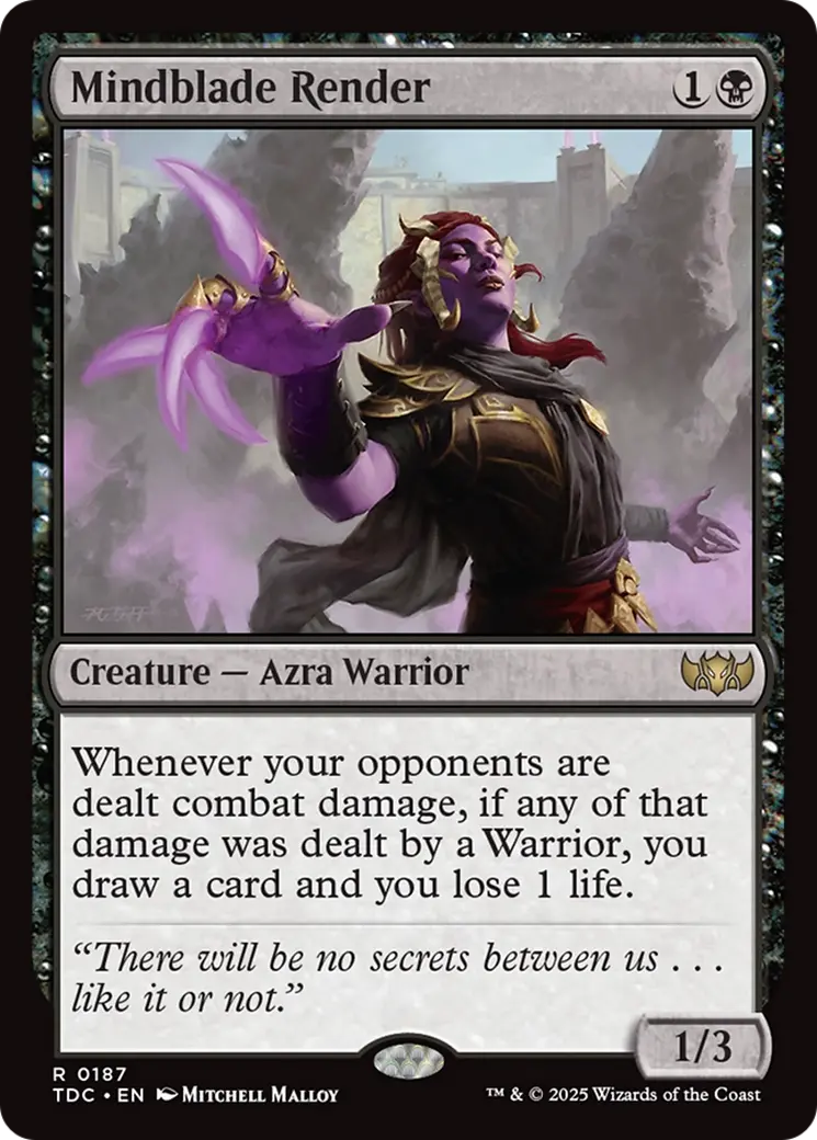 Mindblade Render [Tarkir: Dragonstorm Commander] 1