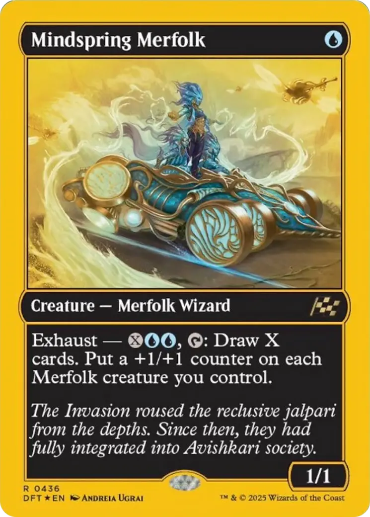 Mindspring Merfolk (First-Place Foil) [Aetherdrift] 1