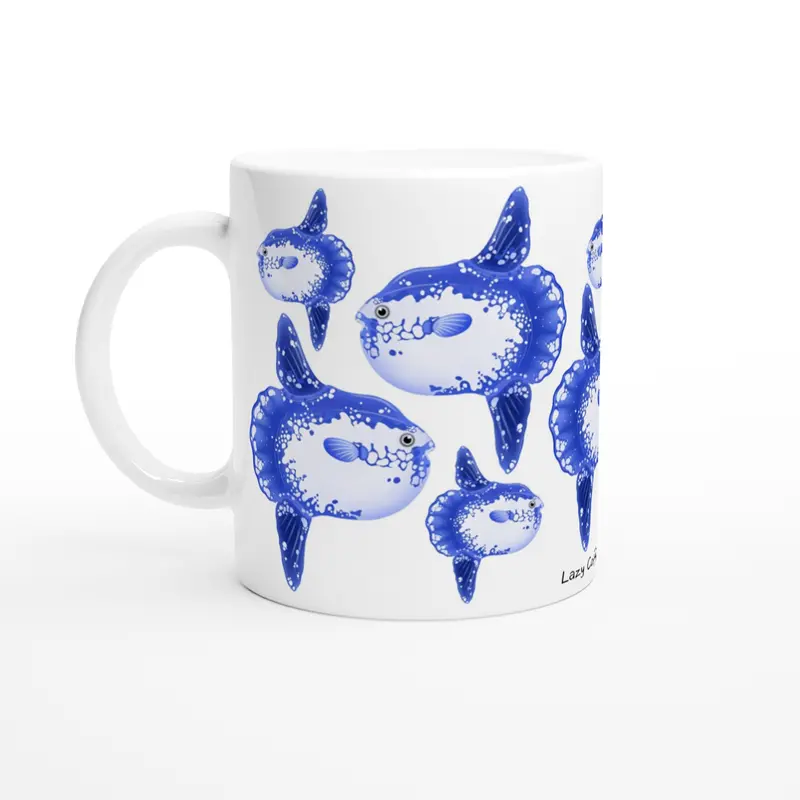 Mola Mola Sunfish White 11Oz Ceramic Mug 1