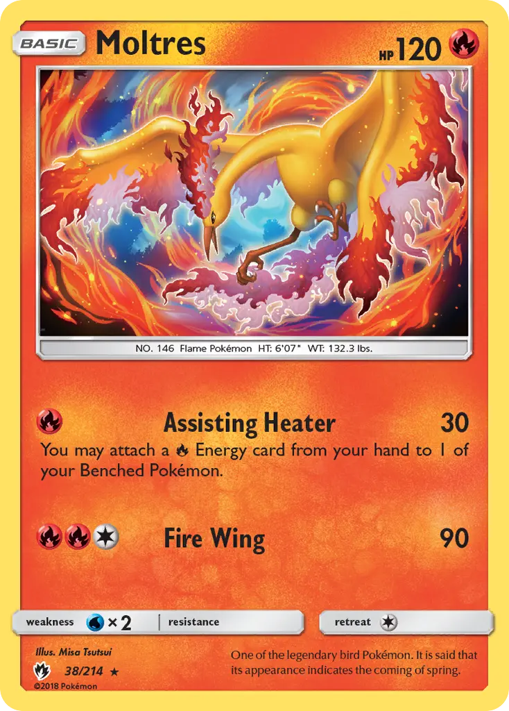Moltres (38/214) (Reverse Holo) [Sun & Moon: Lost Thunder] 1