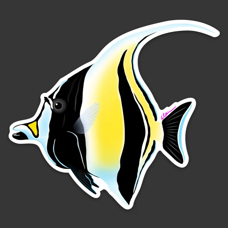 Moorish Idol Sticker 1
